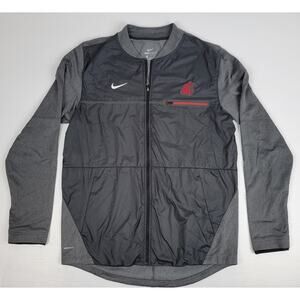 Nike Mens Medium WSU‎ Washington State Cougars Sideline Hybrid Jacket Black